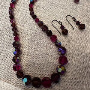 Nordstrom Crystal Collection Necklace & Earrings